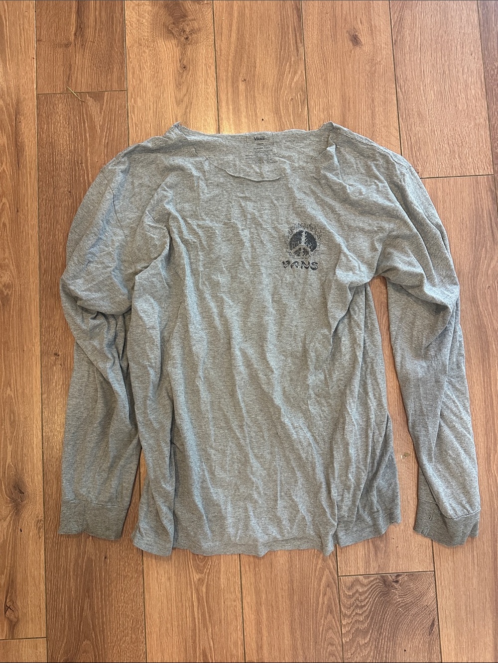Vans Heather Gray Long-Sleeve Graphic Tee